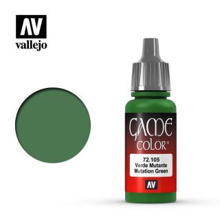 Game Color Acrylic Paint - Vallejo 17ml - Mutation Green 72105