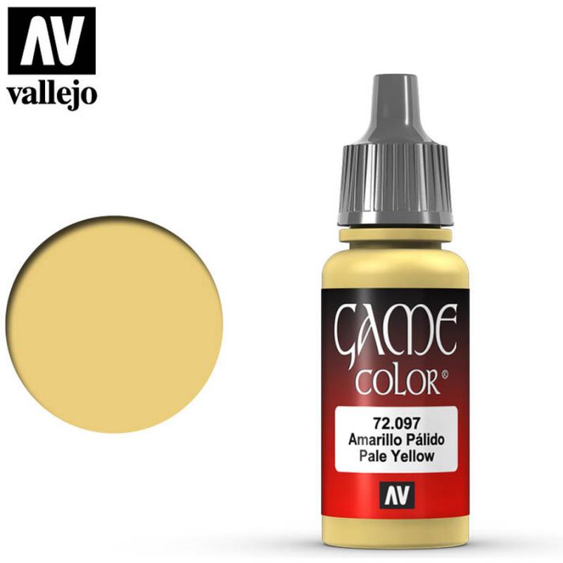 Game Color Acrylic Paint - Vallejo 17ml - Pale Yellow 72097