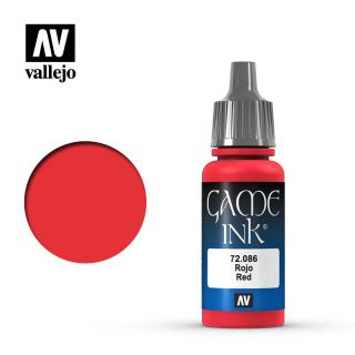 Game Color Acrylic Paint - Vallejo 17ml - Red Ink 72086