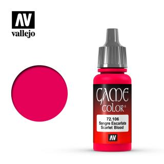Game Color Acrylic Paint - Vallejo 17ml - Scarlett Blood 72106