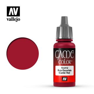 Game Color Acrylic Paint - Vallejo 17ml - Scarlett Red 72012