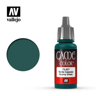 Game Color Acrylic Paint - Vallejo 17ml - Scurvy Green 72027
