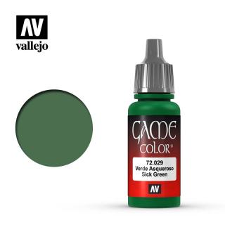 Game Color Acrylic Paint - Vallejo 17ml - Sick Green 72029