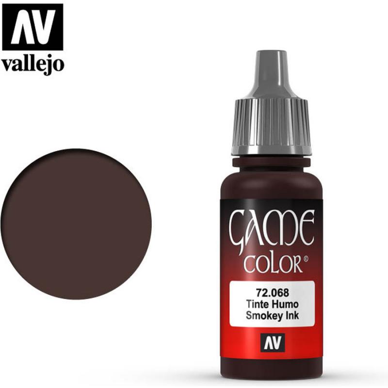 Game Color Acrylic Paint - Vallejo 17ml - Smokey Ink 72068