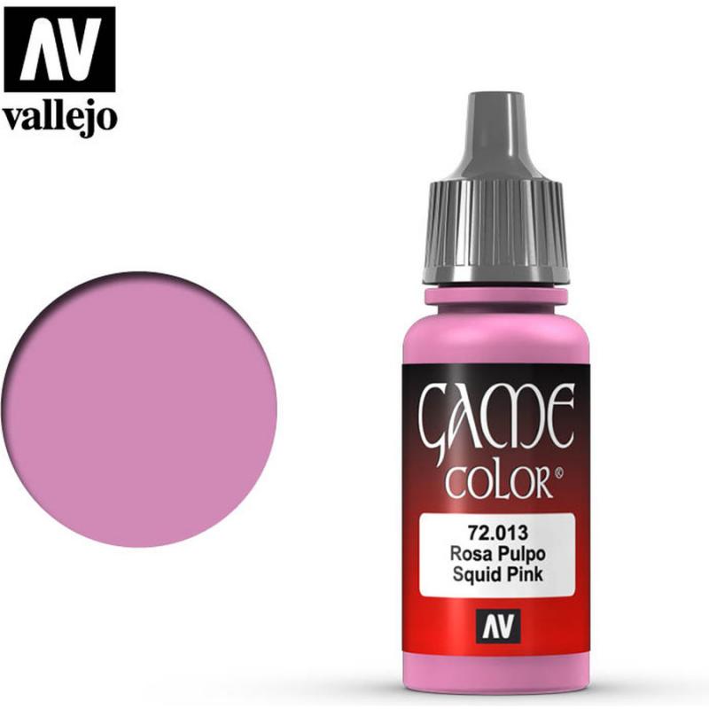 Game Color Acrylic Paint - Vallejo 17ml - Squid Pink 72013