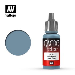 Game Color Acrylic Paint - Vallejo 17ml - Steel Grey 72102