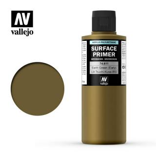 Surface Primer Acrylic-Polyurethane - Vallejo 200ml - Earth Green Early -74611