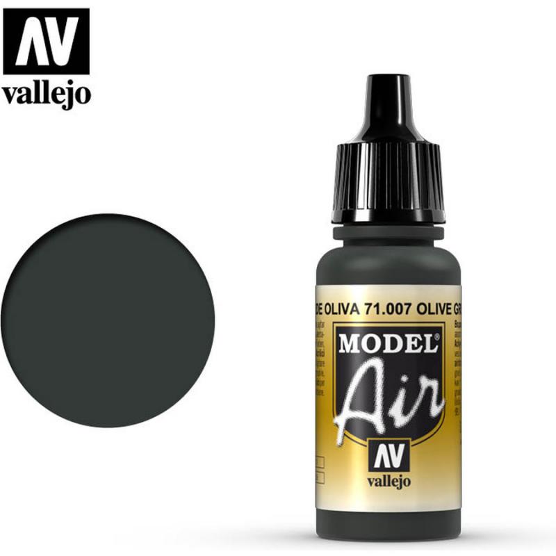 Model Air Acrylic Paint - Vallejo 17ml - Olive Green 71007