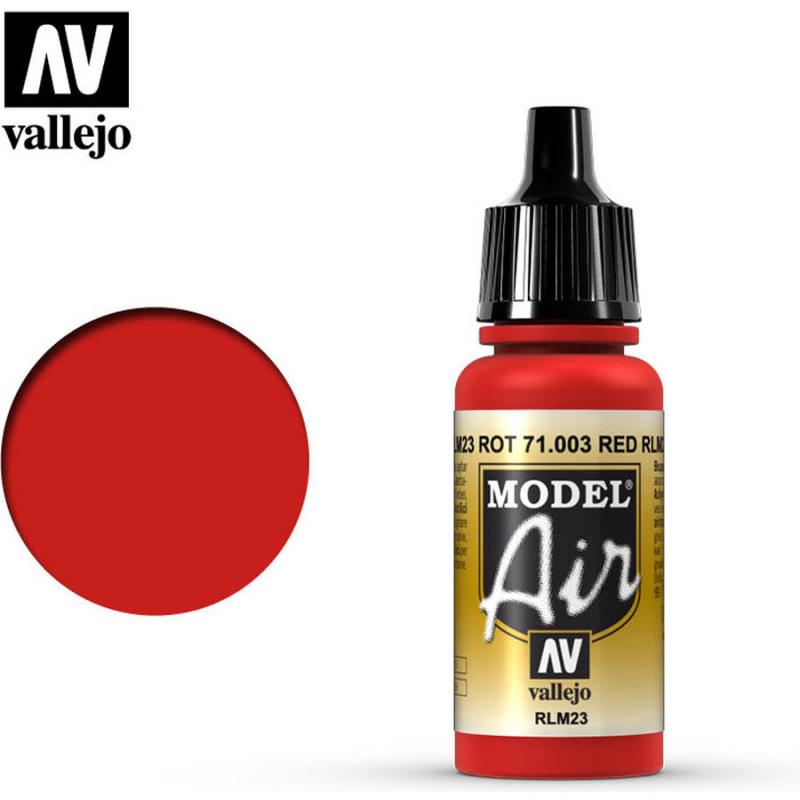 Model Air Acrylic Paint - Vallejo 17ml - Scarlet Red 71003