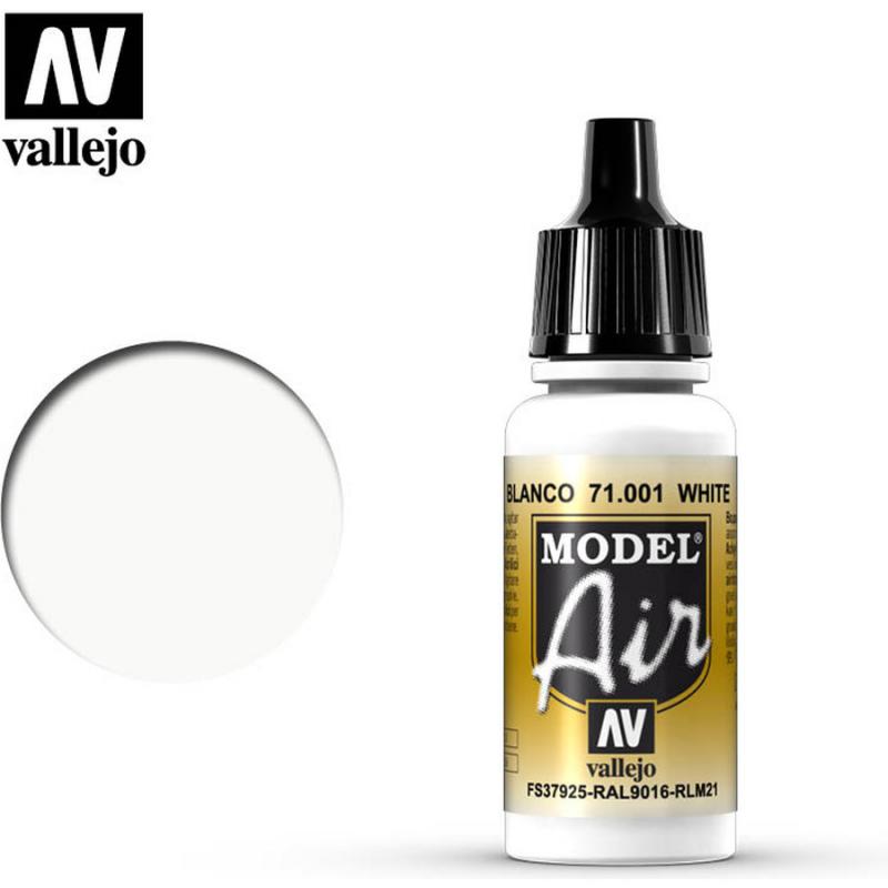 Model Air Acrylic Paint - Vallejo 17ml - White 71001