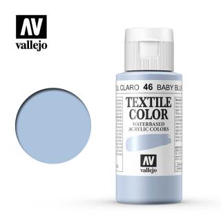 Textile Color Acrylic Paint - Vallejo 60ml - Baby Blue 40046