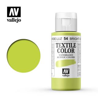 Textile Color Acrylic Paint - Vallejo 60ml - Bright Green 40054