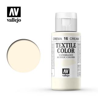 Textile Color Acrylic Paint - Vallejo 60ml - Buttermilk 40016