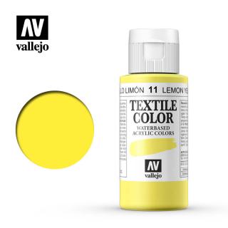 Textile Color Acrylic Paint - Vallejo 60ml - Lemon Yellow 40011