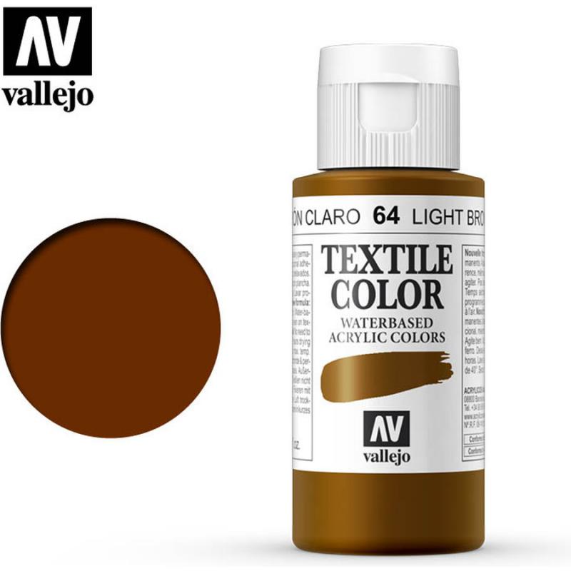 Textile Color Acrylic Paint - Vallejo 60ml - Tabaco 40064