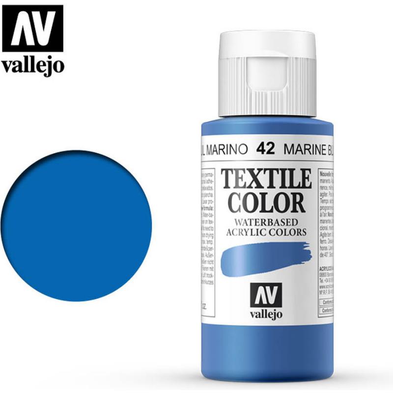 Textile Color Acrylic Paint - Vallejo 60ml - Violet Blue 40042