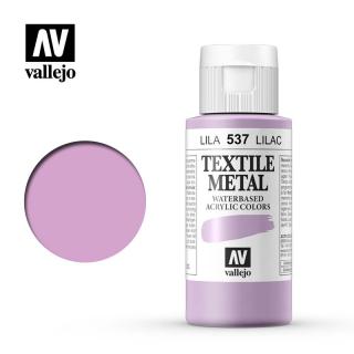 Textile Color Metallic Acrylic Paint - Vallejo 60ml - Metallic Lilac 40537