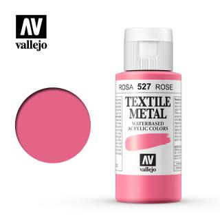 Textile Color Metallic Acrylic Paint - Vallejo 60ml - Metallic Pink 40527