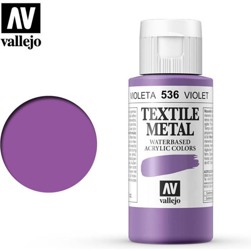 Textile Color Acrylic Paint - Vallejo 60ml - Parma Violet 40036
