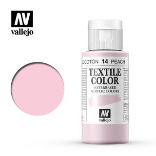 Textile Color Acrylic Paint - Vallejo 60ml - Peach 40014