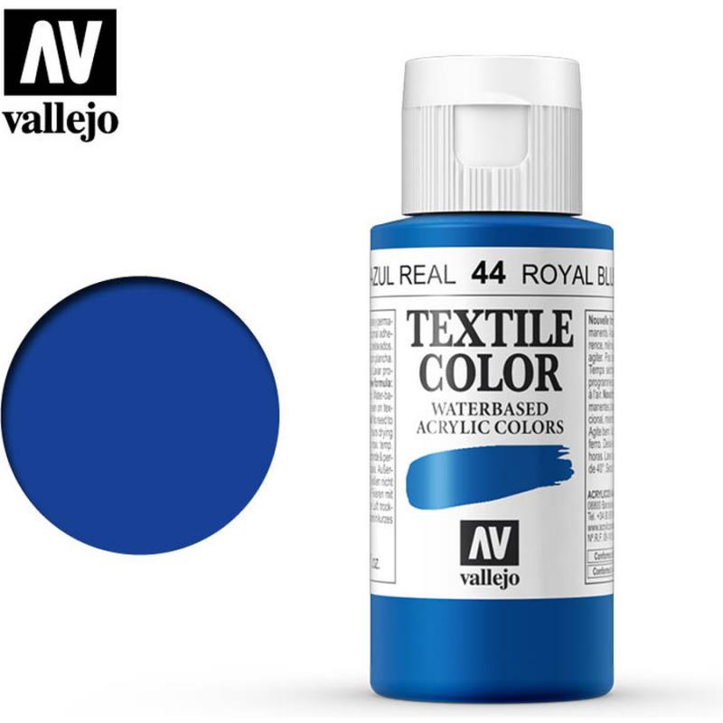 Textile Color Acrylic Paint - Vallejo 60ml - Cobalt Blue 40044