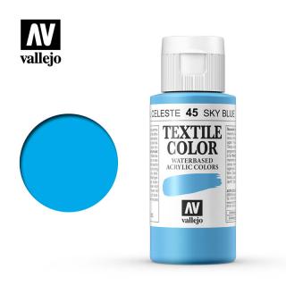 Textile Color Acrylic Paint - Vallejo 60ml - Oriental Blue 40045