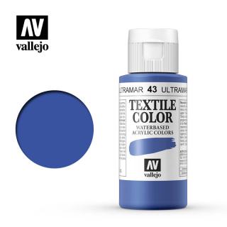 Textile Color Acrylic Paint - Vallejo 60ml - Blue 40043