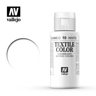 Textile Color Acrylic Paint - Vallejo 60ml - White 40010