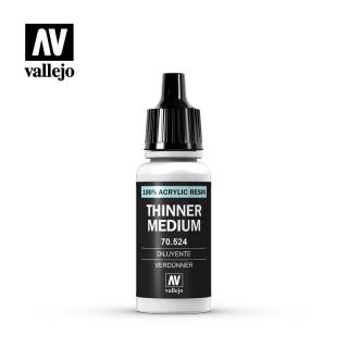 Thinner Medium Acrylic Resin - Vallejo 17ml 70524