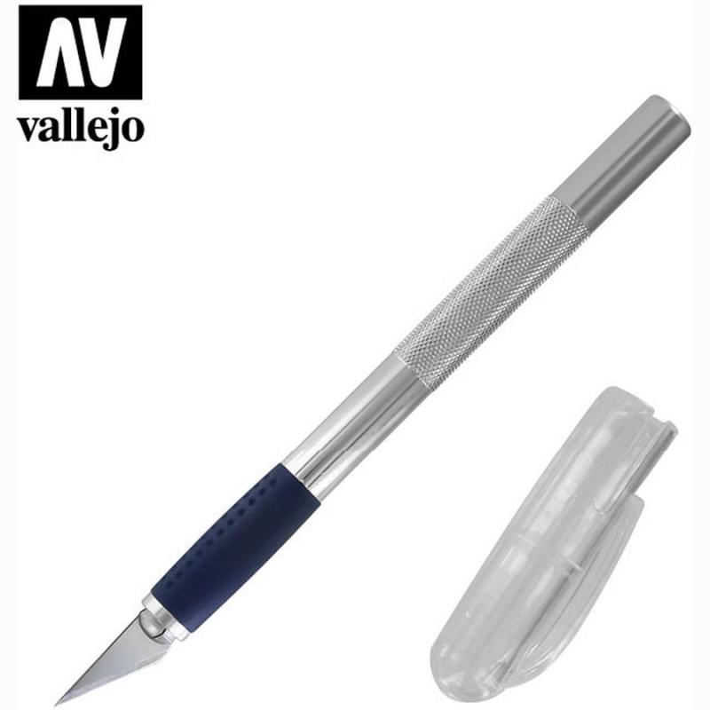 Deluxe Soft Grip Modelling and Craft Knife -Vallejo - No1 with No11 Blade T06007