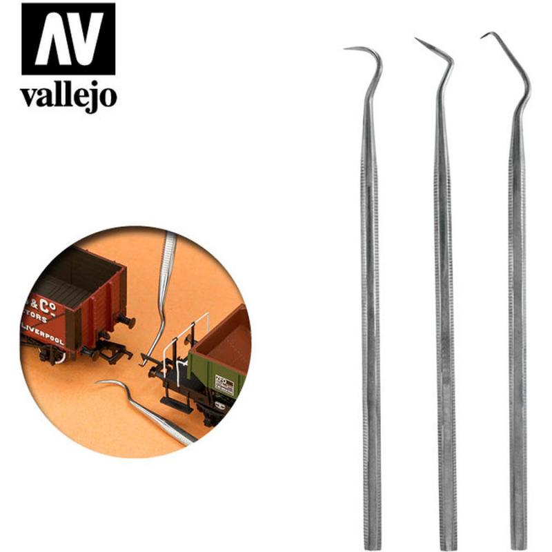 Vallejo: Set of 3 - T02001 Stainless Steel Probes Set