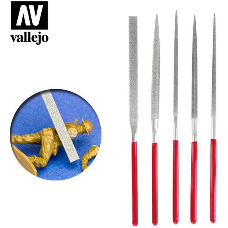 Diamond Needle File Set - Vallejo Set of 5 - T03002
