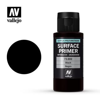Surface Primer Acrylic-Polyurethane - Vallejo 60ml - Black 73602