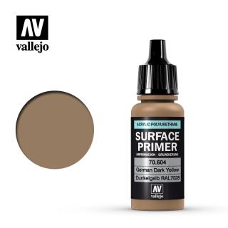 Surface Primer Acrylic-Polyurethane - Vallejo 60ml - German Dark Yellow RAL7028