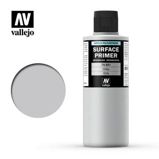 Surface Primer Acrylic-Polyurethane - Vallejo 200ml - Grey 74601