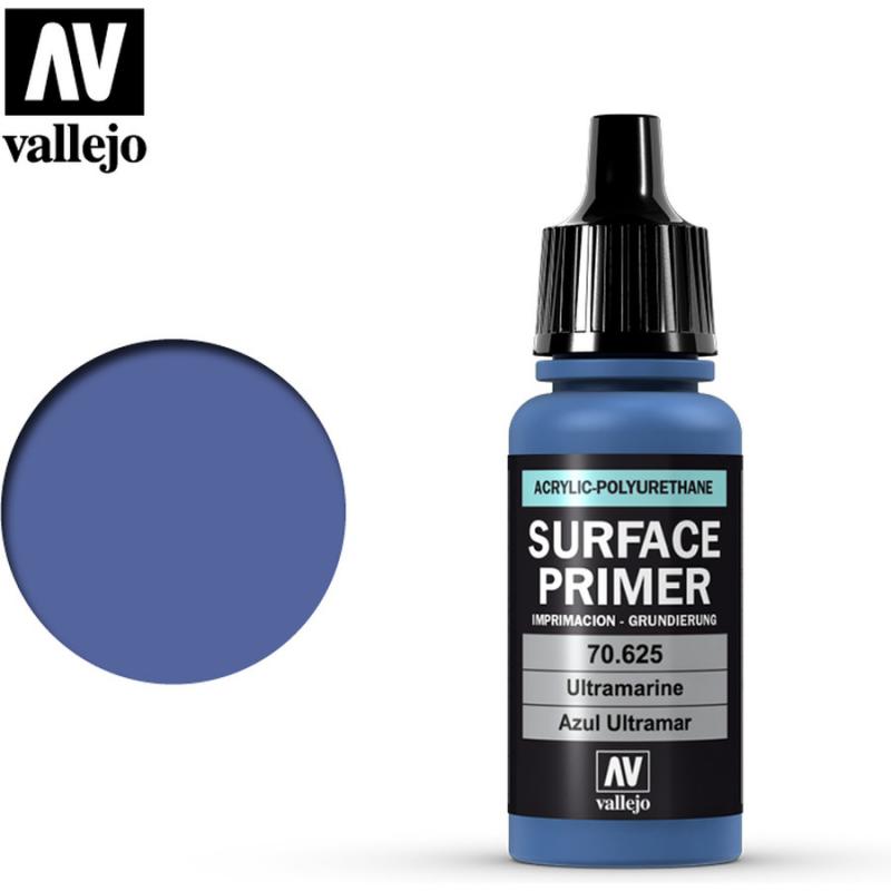 Surface Primer Acrylic-Polyurethane - Vallejo 17ml - Ultramarine Blue 70625