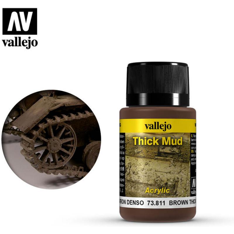 Thick Mud Acrylic Vallejo 40ml - Brown 73811