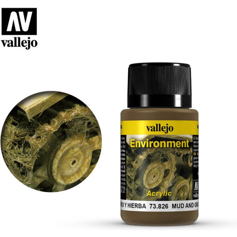 Environment Effects Acrylic Vallejo 40ml - Mud and Grass Effect 73826
