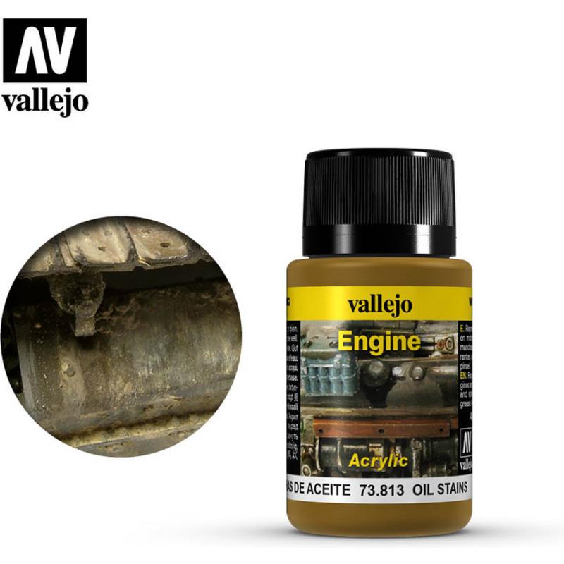 Engine Effects Acrylic Vallejo 40ml - Oil Stains 73813