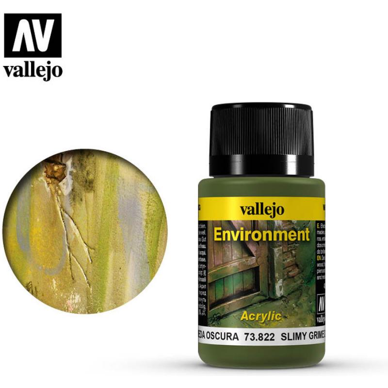 Environment Effects Acrylic Vallejo 40ml - Slimy Grime Dark 73822