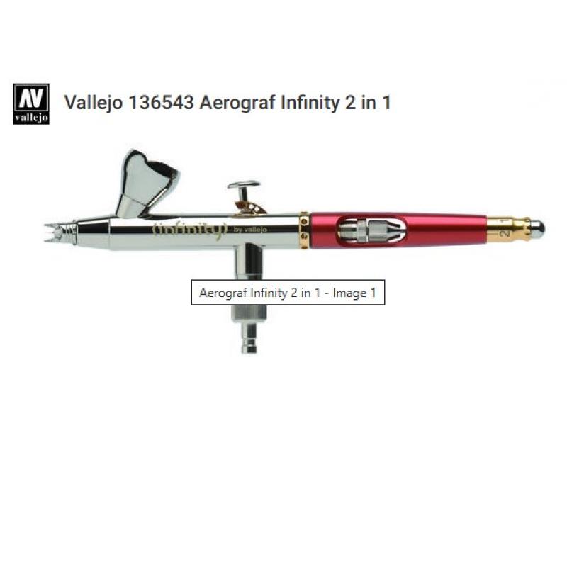 Infinity by Vallejo Two in One - Nozzle Set 0.15 and 0.4 mm Fine Line Cup 2 and