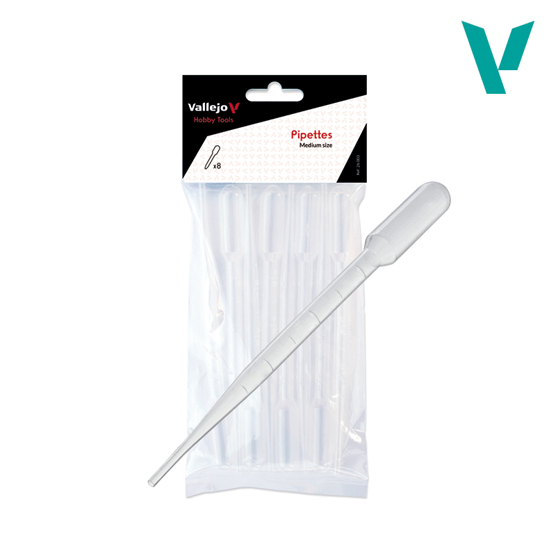 Medium Sized Pipettes -Vallejo 8x3ml Pack Of 8 - 26003