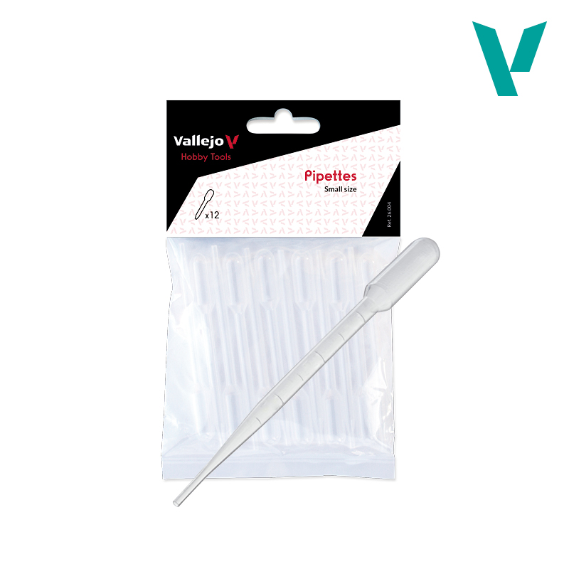 Small Sized Pipettes - Vallejo 12x1ml Pack of 12 - 26004