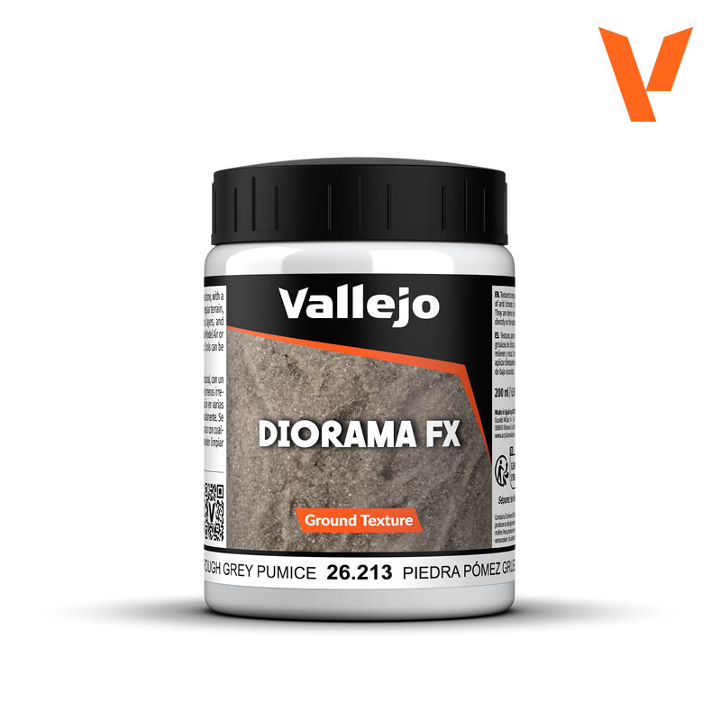 Ground Texture Acrylic - Vallejo 200ml Paste - Rough Grey Gray Pumice Texture 26