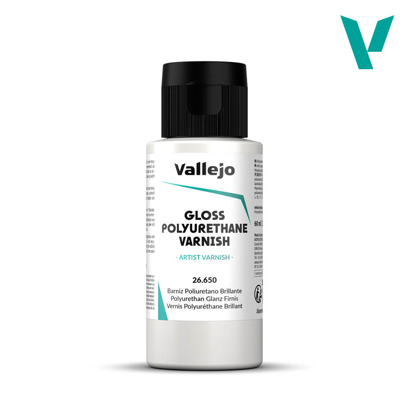 Polyurethane Gloss Varnish - Vallejo 60ml - Gloss Finish 26650