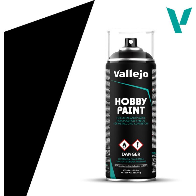 Hobby Paint Spray 400ml - 28012 Black Primer - Vallejo