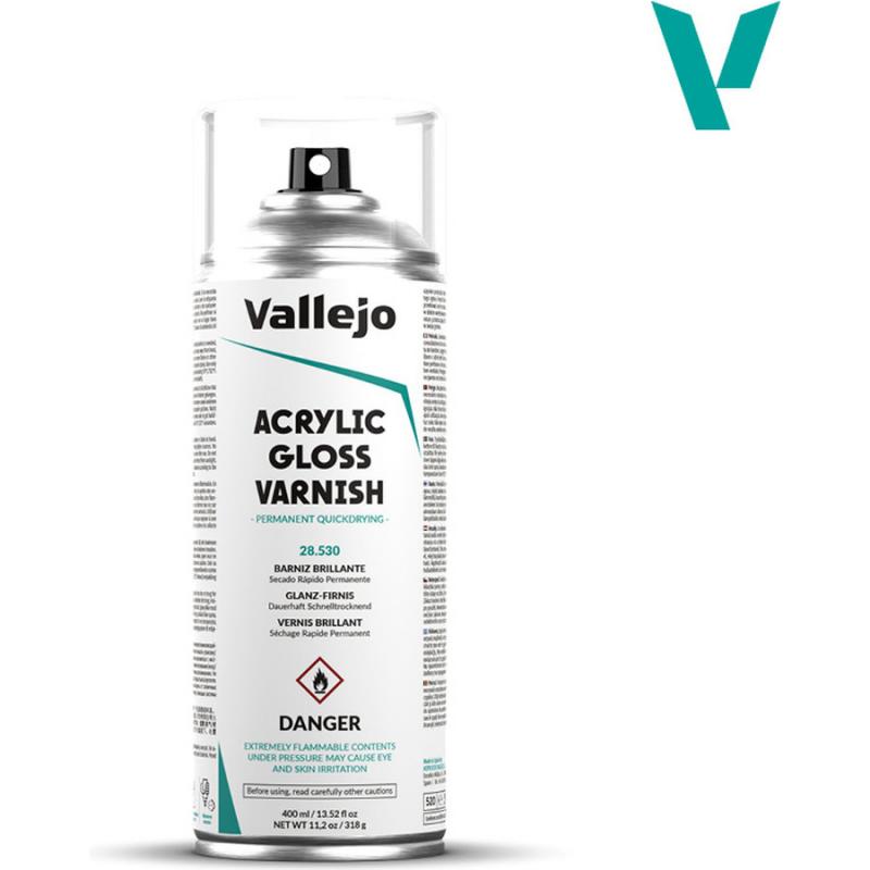 Hobby Paint Spray 400ml - 28530 Gloss Varnish - Vallejo