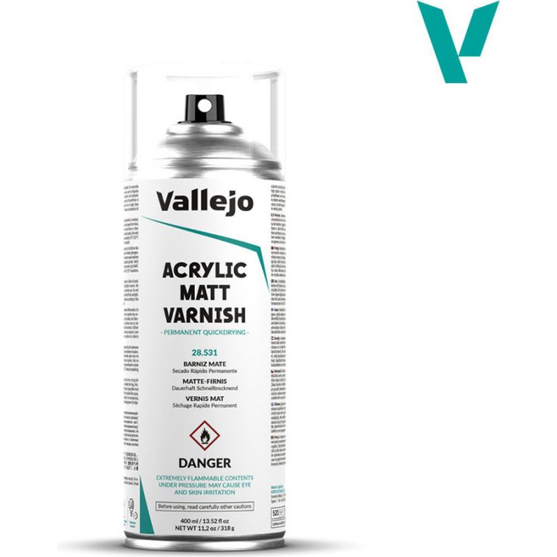 Hobby Paint Spray 400ml - 28531 Matt Varnish - Vallejo