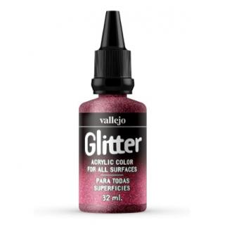 Glitter Acrylic Colour - Vallejo 35ml - Glitter Red 57604