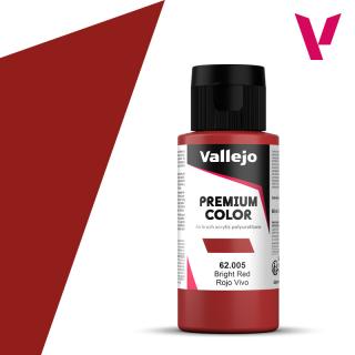 Premium Airbrush Colour - Vallejo 60ml - Bright Red 62005